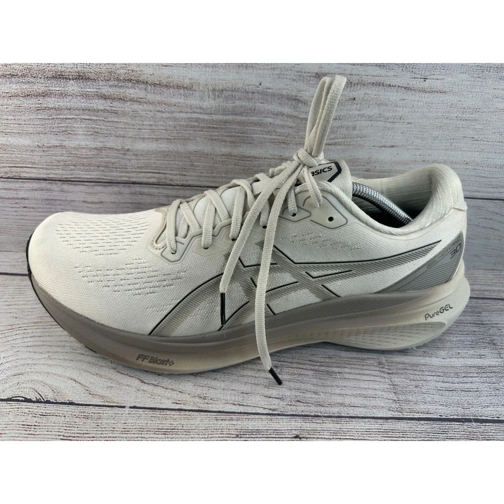 ASICS GEL-Kayano 30 Men's Oatmeal Lace Up Mesh Low Top Running Shoes 13